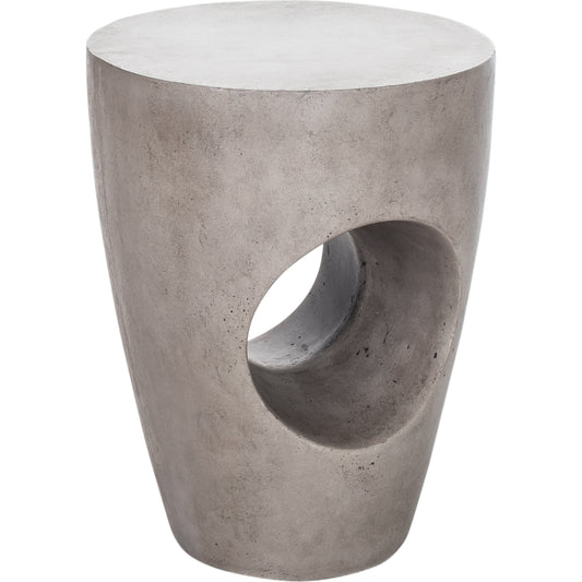 Aylard Outdoor Stool by Moe's Home Collection in water based acrylic. Made from fiber reinforced natural concrete in a modern style.