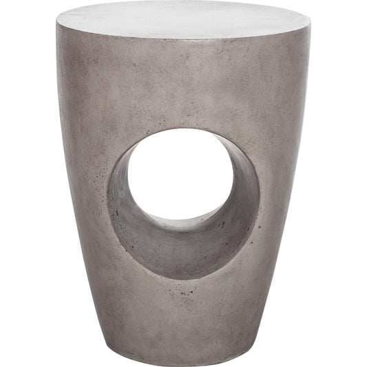 Aylard Outdoor Stool by Moe's Home Collection in water based acrylic. Made from fiber reinforced natural concrete in a modern style.