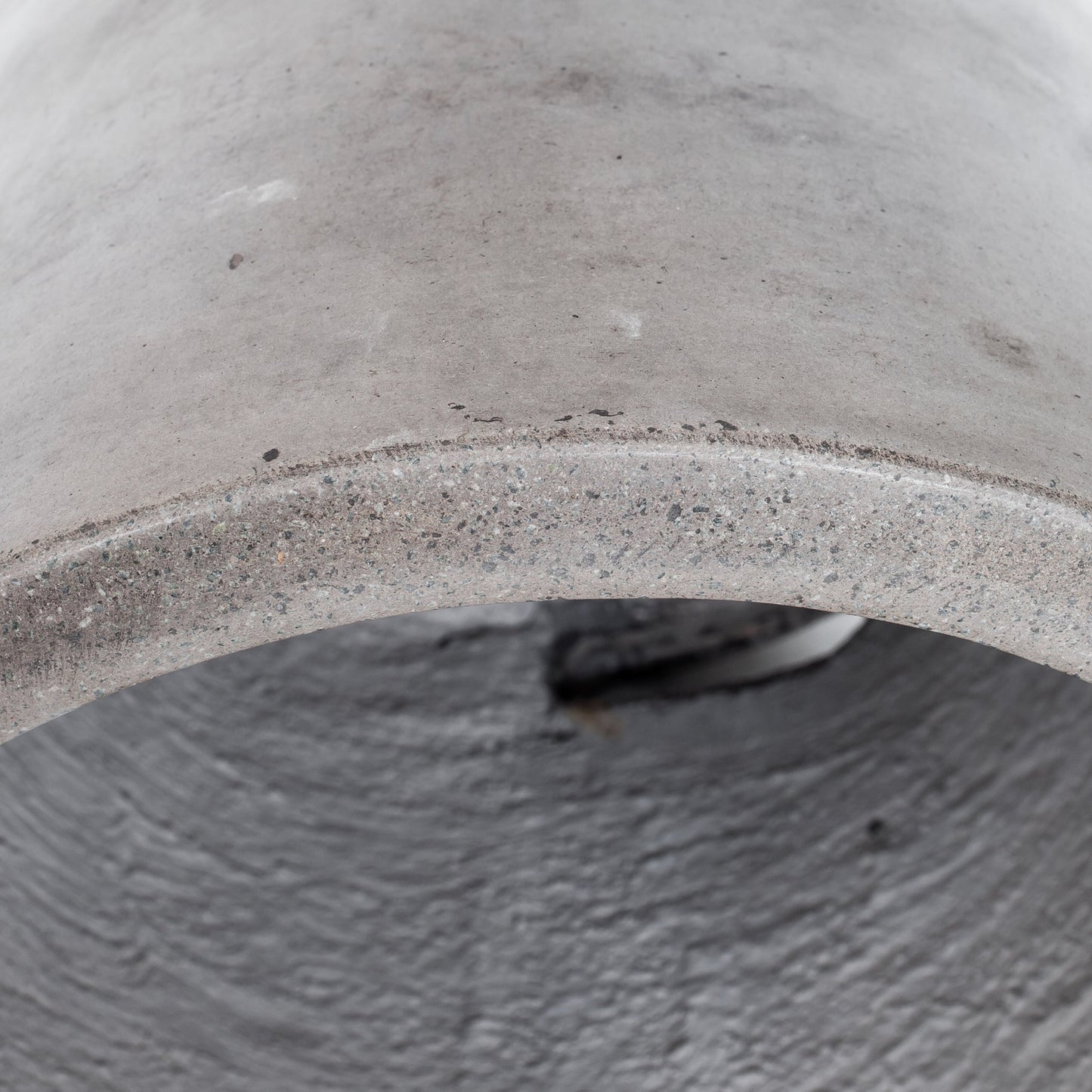 002 S-225117 | Closeup | Cato Fiberstone Stool by Moe's Home Collection in dark gray and water based acrylic. Made from cement, natural fibres in a modern style.