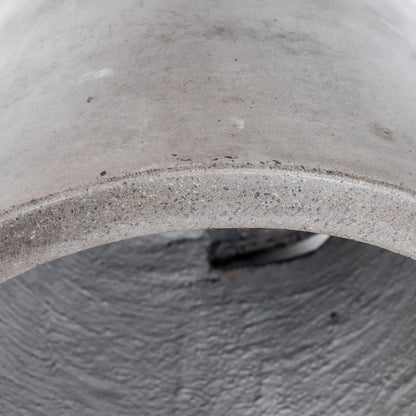 Cato Fiberstone Stool by Moe's Home Collection in dark gray and water based acrylic. Made from cement, natural fibres in a modern style.