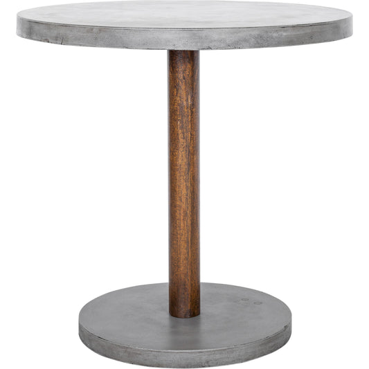 Hagan Outdoor Counter Height Table by Moe's Home Collection in dark gray and acrylic. Made from cement, natural fibres, steel in a modern style.