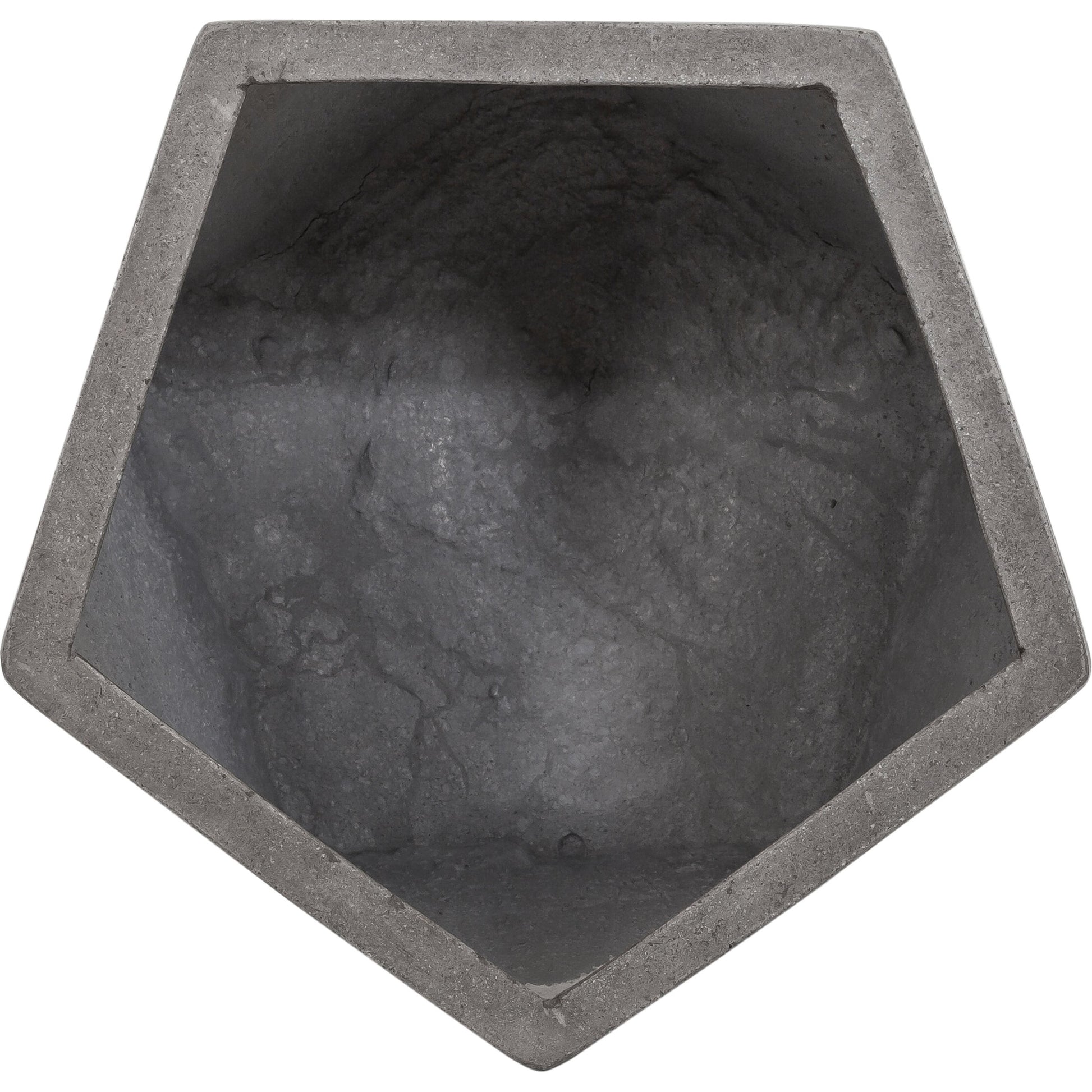 Gem Outdoor Stool by Moe's Home Collection in dark gray. Made from fiber reinforced natural concrete in a modern style.