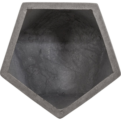 Gem Outdoor Stool by Moe's Home Collection in dark gray. Made from fiber reinforced natural concrete in a modern style.
