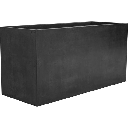 Primrose Planter by Moe's Home Collection in lava. Made from lava-gray concrete in a modern style.