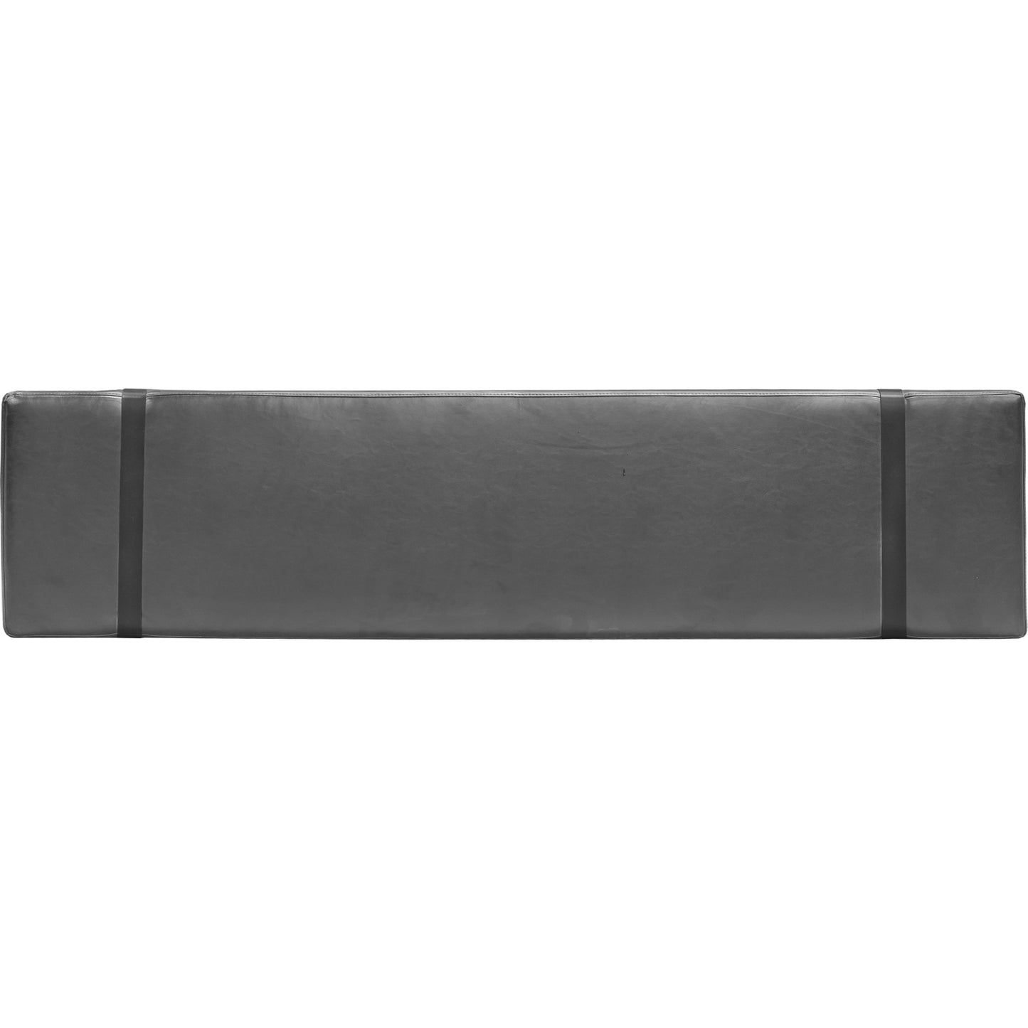 003 S-222507 | Additional Silo | Brooklyn Dining Bench by LH Imports in black pu leather and java yellow, black power coated. Made from black pu leather in a rustic style.