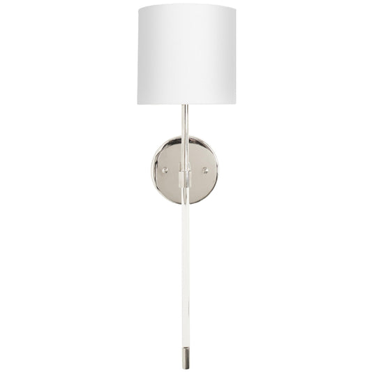 Bristow Acrylic Sconce by Worlds Away. Made from acrylic, metal, silk in a modern style.