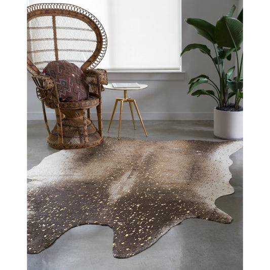 Bryce BZ-04 Rug by Loloi in mocha, gold. Made from 100% acrylic in a rustic style.