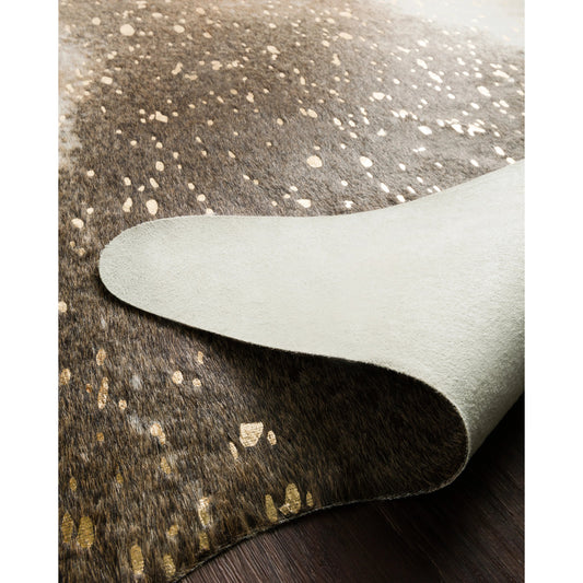 Bryce BZ-04 Rug by Loloi II in mocha, gold. Made from 100% acrylic in a rustic style.