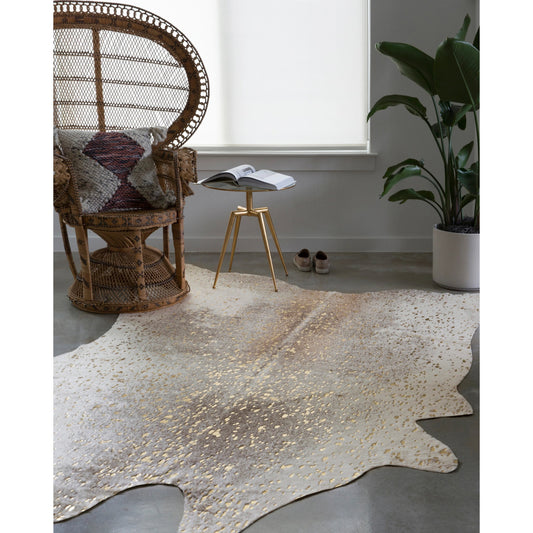 Bryce BZ-07 Rug by Loloi II in pewter, gold. Made from 100% acrylic in a rustic style.