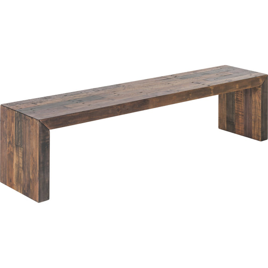 Vintage Bench by Moe's Home Collection in antique. Made from solid recycled pine wood in a modern style.
