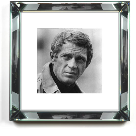 Steve McQueen II by Worlds Away. Made from wood, glass in a unique style.
