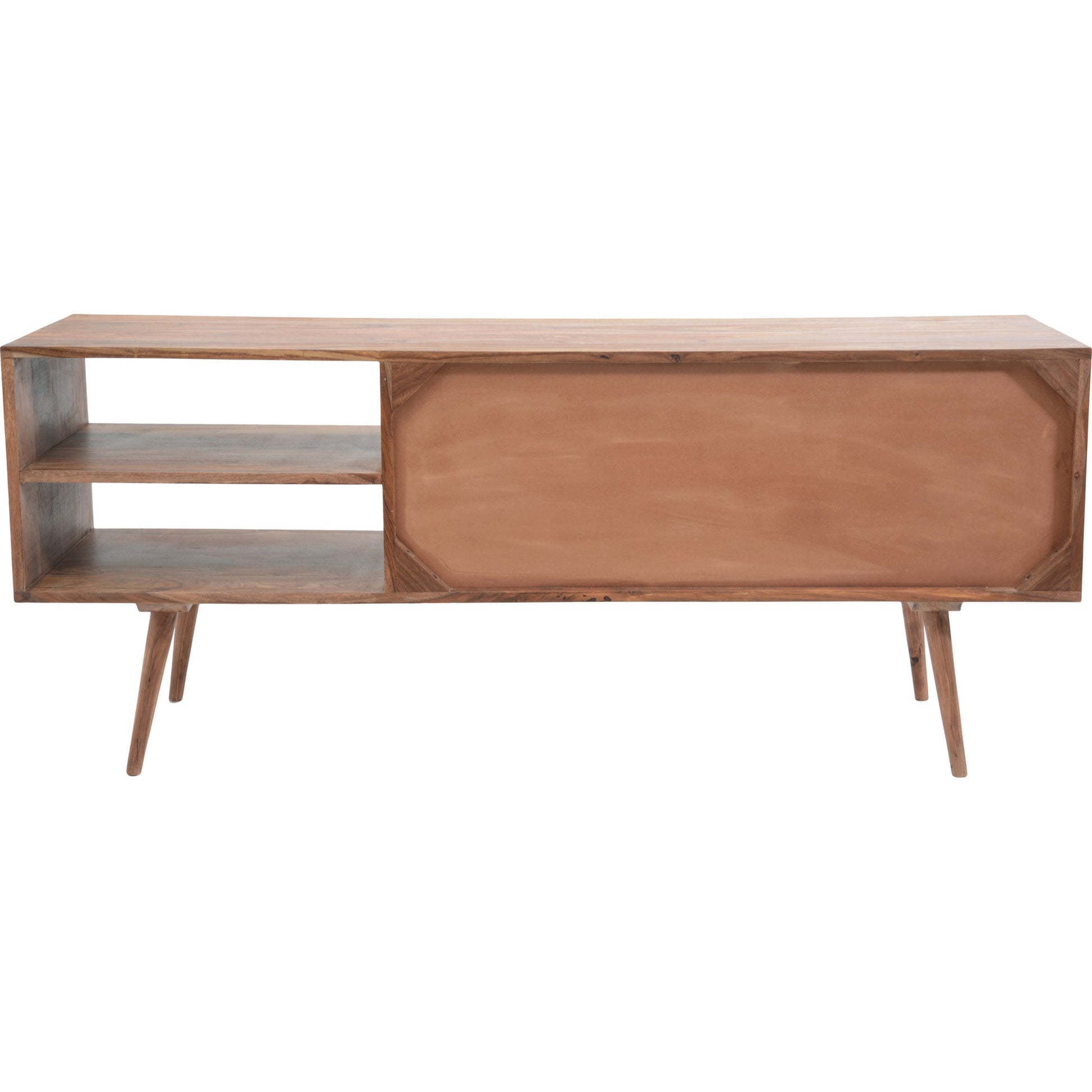 O2 Tv Cabinet by Moe's Home Collection in natural. Made from solid sheesham in a modern style.