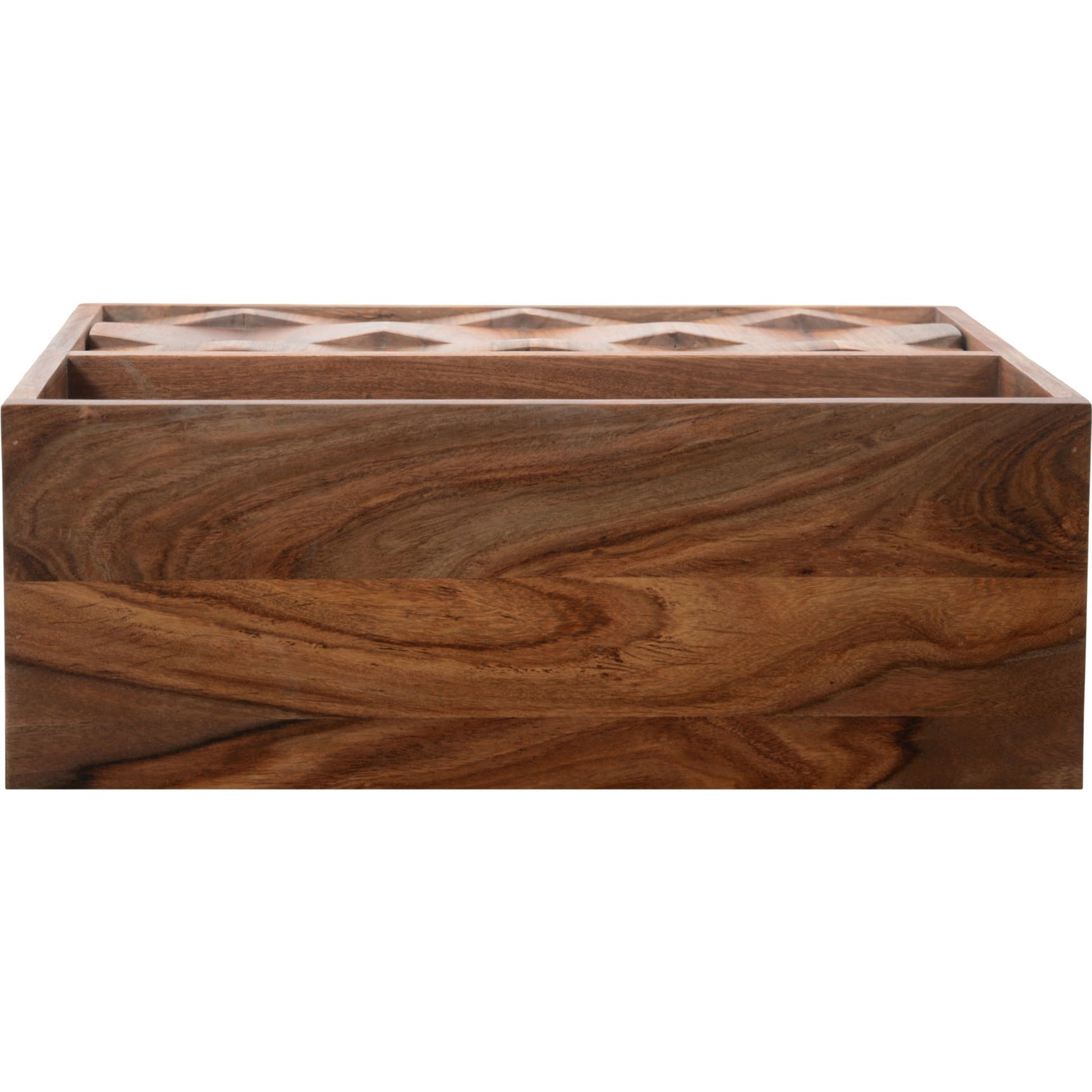 O2 Nightstand by Moe's Home Collection in natural. Made from sheesham wood, iron allen bolts in a modern style.