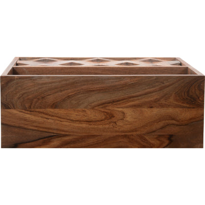 O2 Nightstand by Moe's Home Collection in natural. Made from sheesham wood, iron allen bolts in a modern style.