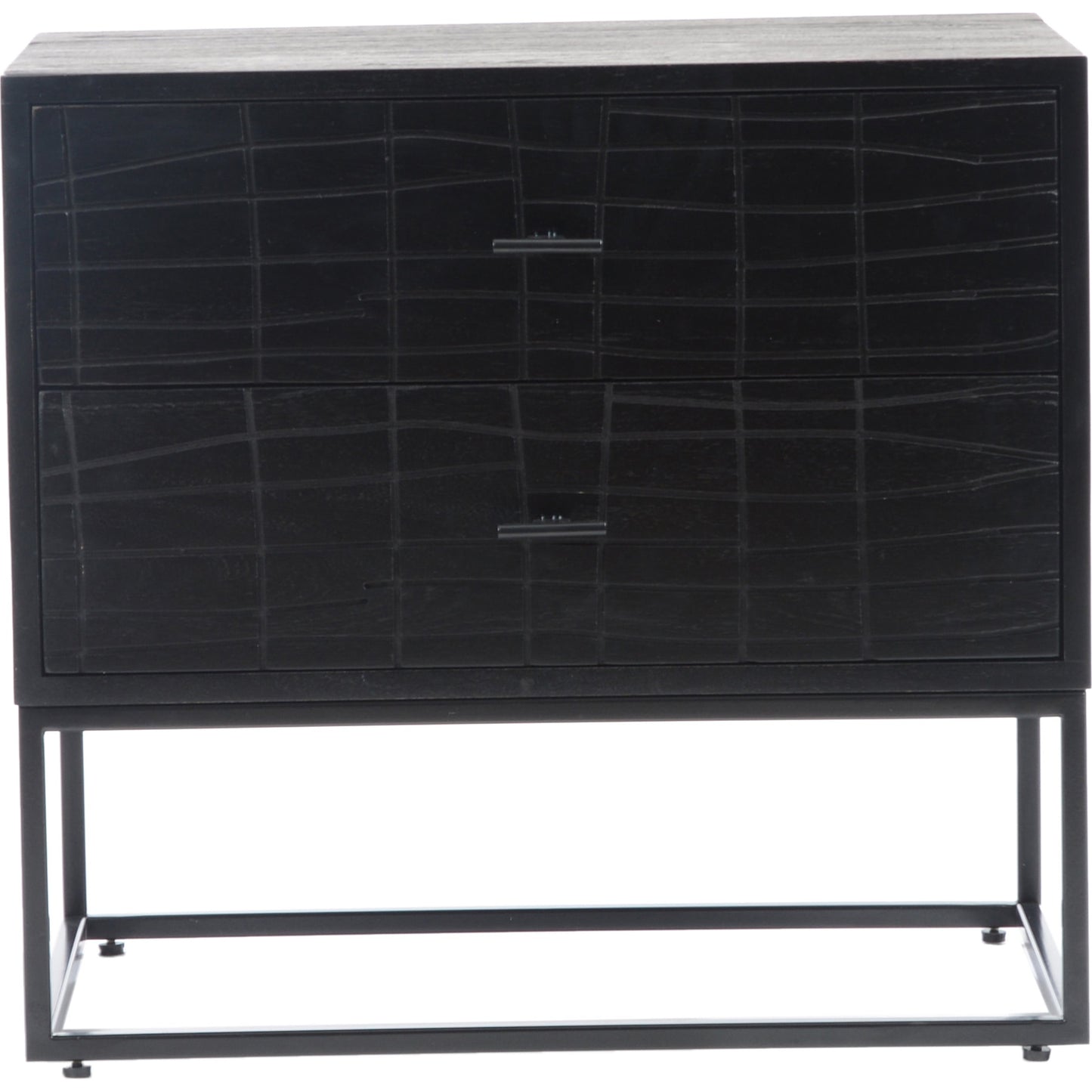 002 SR-858318 | Additional Silo | Atelier Nightstand by Moe's Home Collection in black. Made from solid acacia case, iron legs in a modern style.