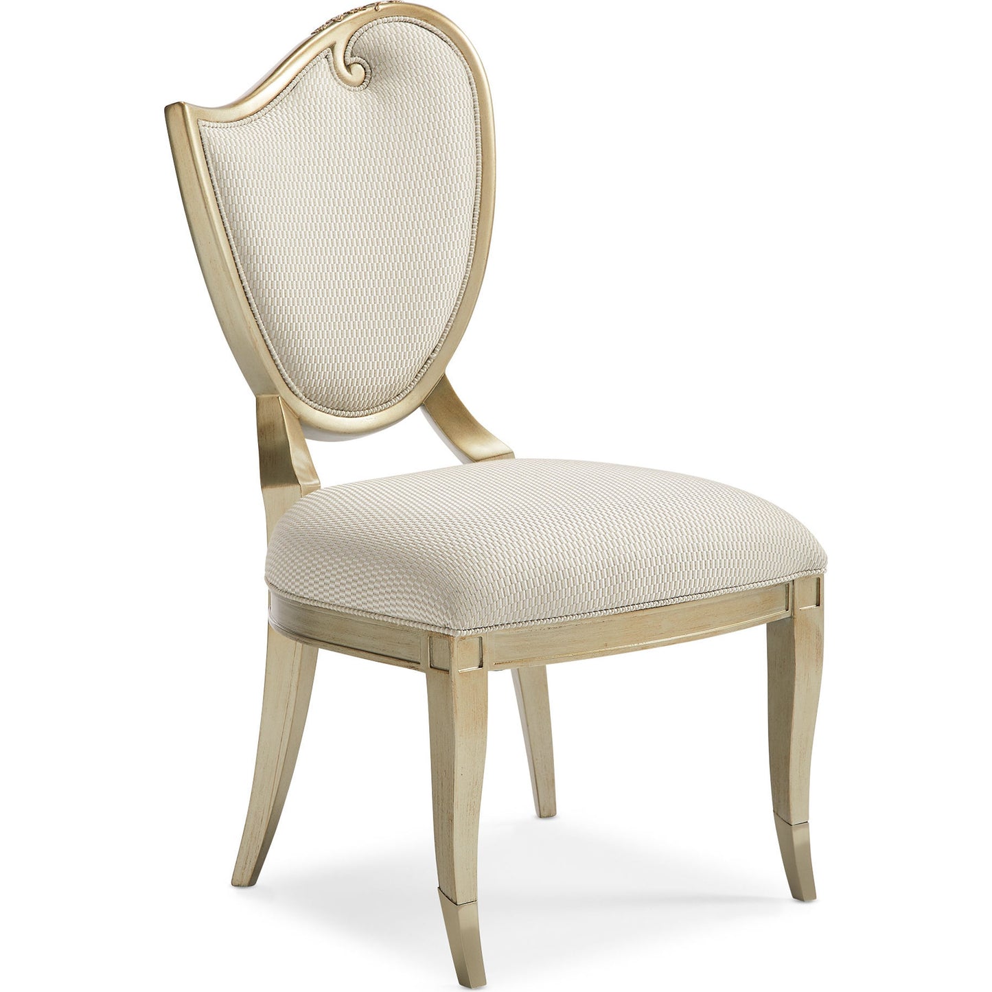 003 SR-837334 | Primary Silo | Side Chair (Set of 2) by Caracole in champagne mist and champagne mist. Made from asian hardwood in a transitional style.