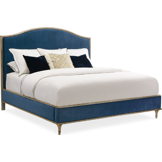 Platform Bed by Caracole in aglow and aglow. Made from asian hardwood, aluminum, resin in a transitional style.