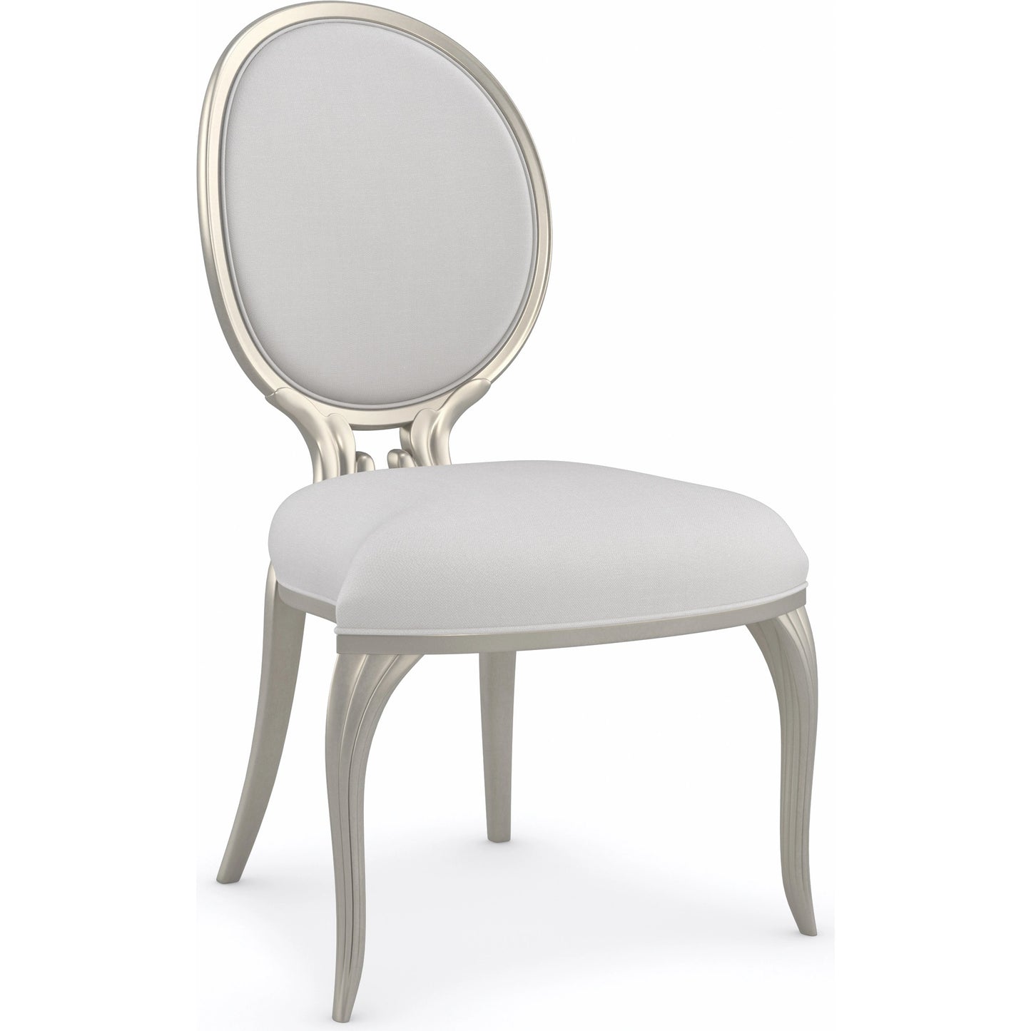 001 SI-1955602 | Primary Silo | Lillian Side Chair by Caracole in natural and soft radiance. Made from birch in a modern style.