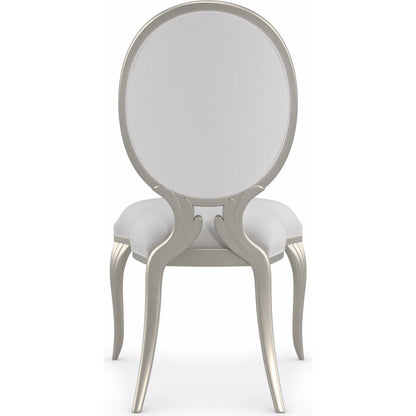 Lillian Side Chair by Caracole in natural and soft radiance. Made from birch in a modern style.