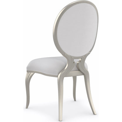 Lillian Side Chair by Caracole in natural and soft radiance. Made from birch in a modern style.