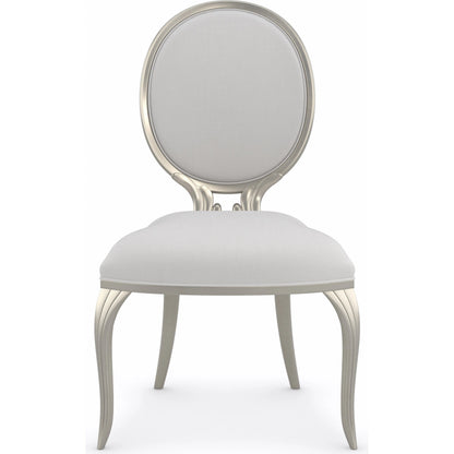 Lillian Side Chair by Caracole in natural and soft radiance. Made from birch in a modern style.