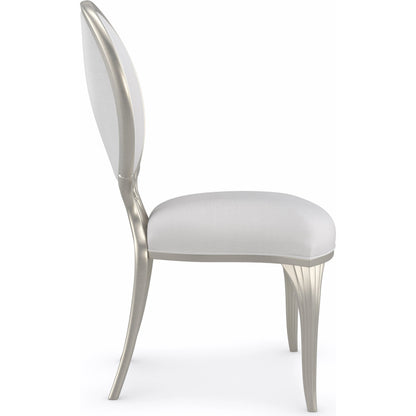 Lillian Side Chair by Caracole in natural and soft radiance. Made from birch in a modern style.