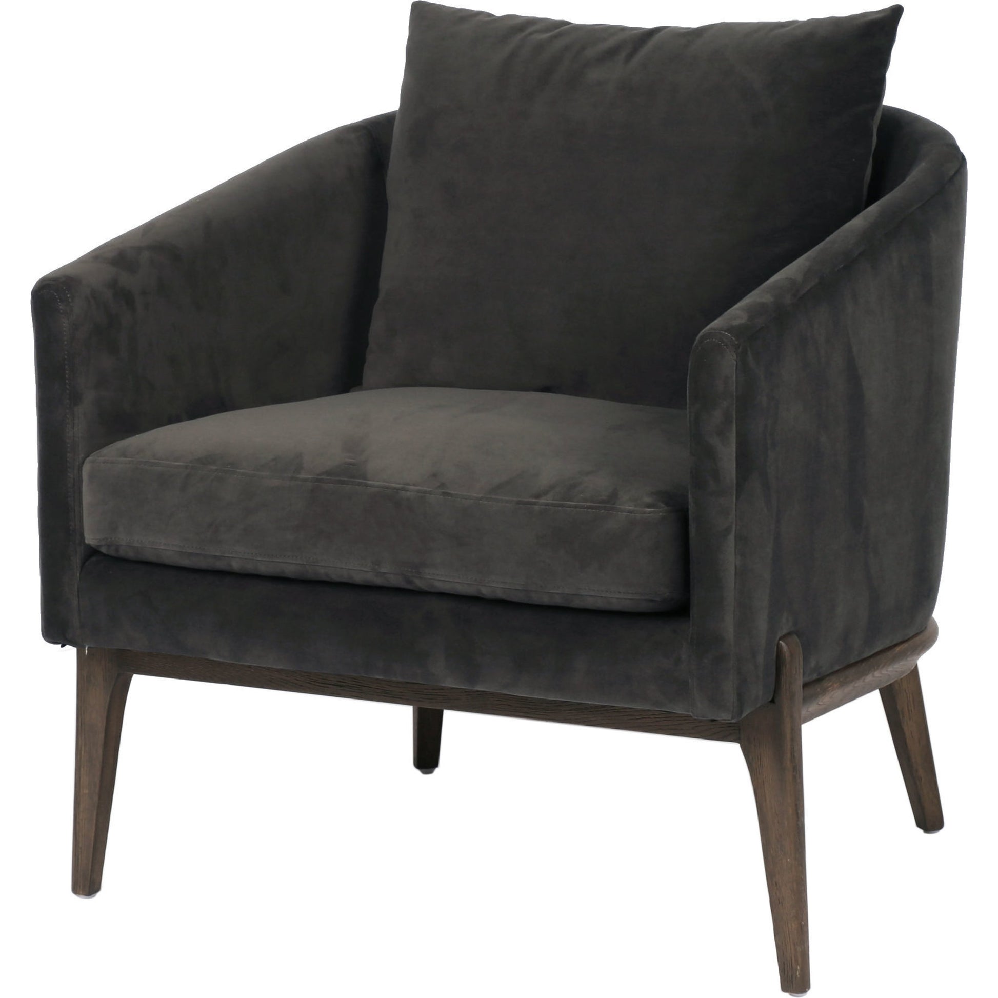 Copeland Chair by Four Hands in orly natural and black oak. Made from 100% polyester, solid oak in a transitional style.