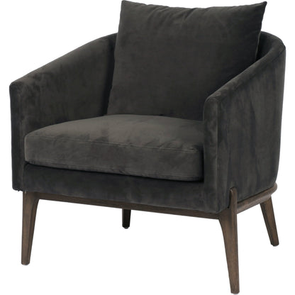 Copeland Chair by Four Hands in orly natural and black oak. Made from 100% polyester, solid oak in a transitional style.