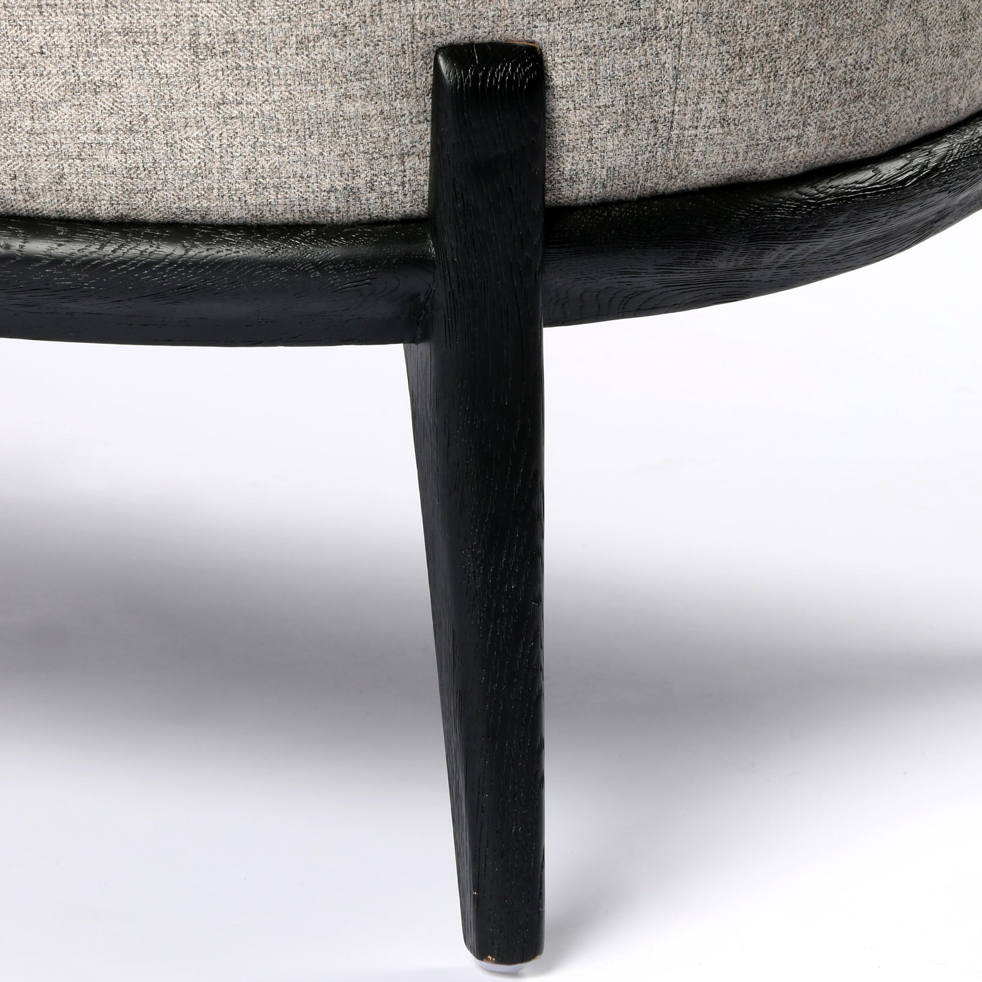 Copeland Chair by Four Hands in orly natural and black oak. Made from 100% polyester, solid oak in a transitional style.