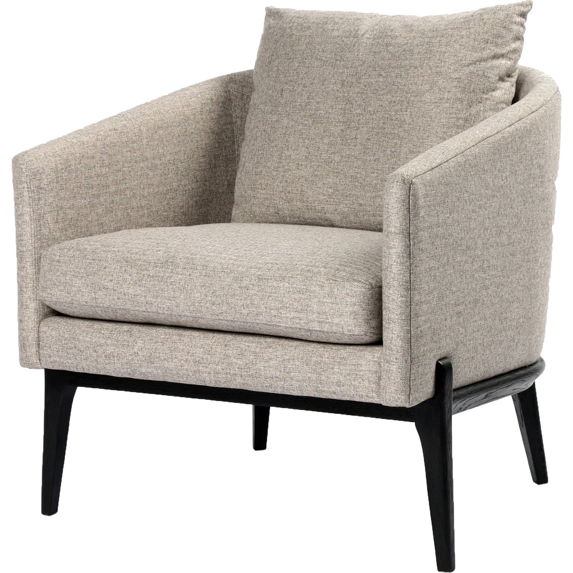 Copeland Chair by Four Hands in orly natural and black oak. Made from 100% polyester, solid oak in a transitional style.