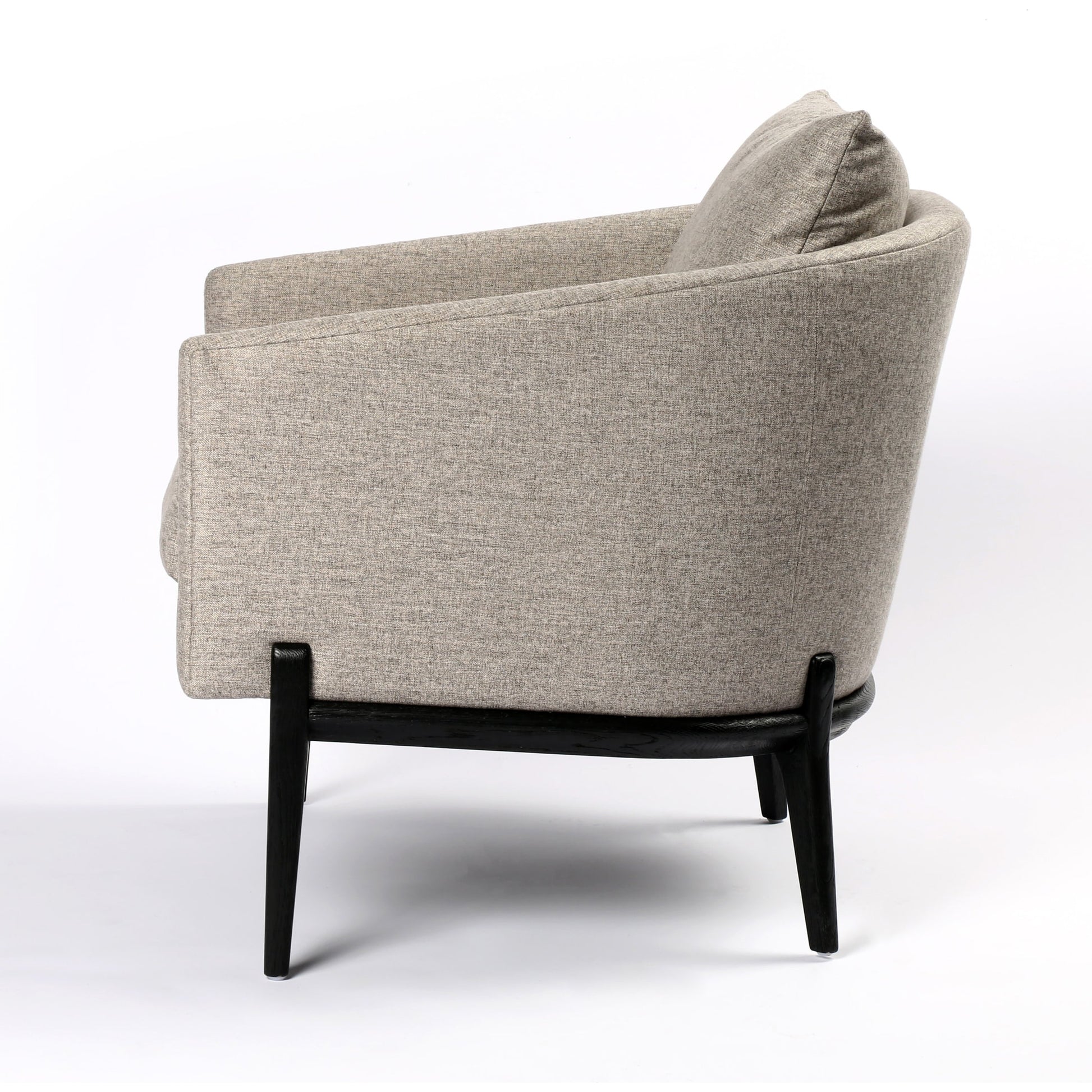 Copeland Chair by Four Hands in orly natural and black oak. Made from 100% polyester, solid oak in a transitional style.