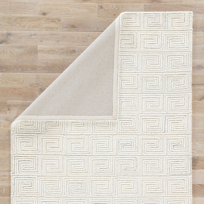 Capital CAP03 Rug by Jaipur Living in ivory. Made from 60% viscose, 40% wool in a unique style.