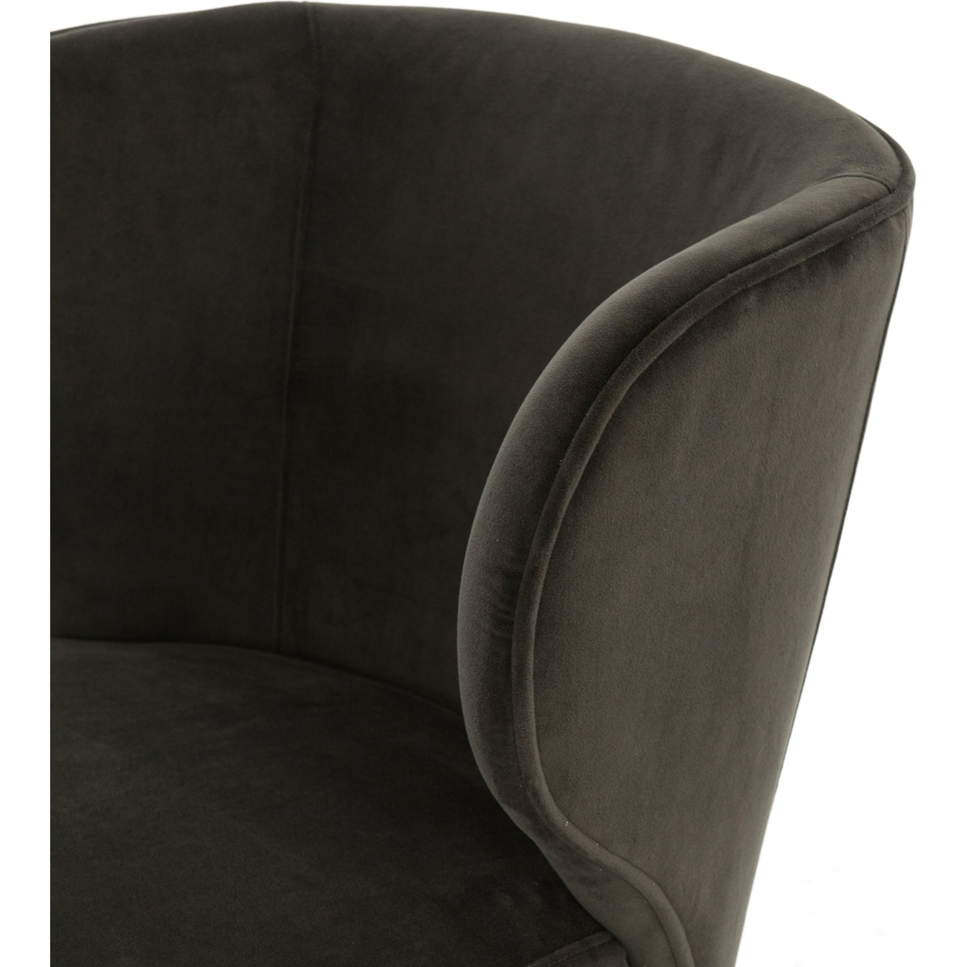 Arianna Dining Chair by Four Hands in bella smoke, midnight iron. Made from 100% polyester, iron in a modern style.