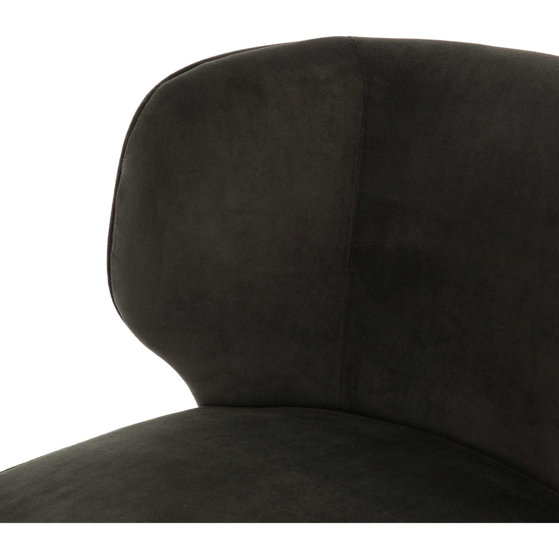 Arianna Dining Chair by Four Hands in bella smoke, midnight iron. Made from 100% polyester, iron in a modern style.
