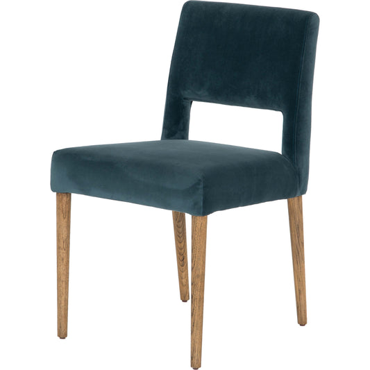 Joseph Dining Chair by Four Hands in toasted nettlewood. Made from 100% polyester, solid nettlewood, poplar plywood in a transitional style.