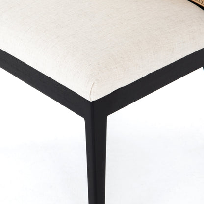 Antonia Cane Armless Dining Chair by Four Hands in toasted nettlewood. Made from unique in a transitional style.