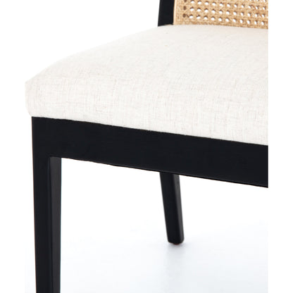 Antonia Cane Armless Dining Chair by Four Hands in toasted nettlewood. Made from unique in a transitional style.