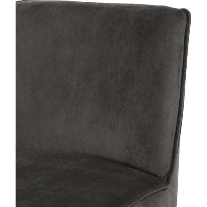 Aria Counter Stool by Four Hands in sienna chestnut. Made from top grain leather, solid nettlewood, 100% polyester in a modern style.