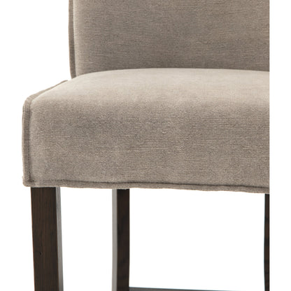 Aria Counter Stool by Four Hands in sienna chestnut. Made from top grain leather, solid nettlewood, 100% polyester in a modern style.