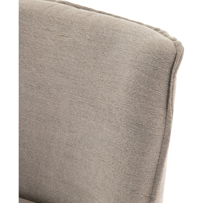 Aria Counter Stool by Four Hands in sienna chestnut. Made from top grain leather, solid nettlewood, 100% polyester in a modern style.