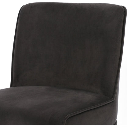 Aria Dining Chair by Four Hands in sienna chestnut, warm nettlewood and sienna chestnut. Made from top grain leather, solid nettlewood, 100% polyester in a modern style.