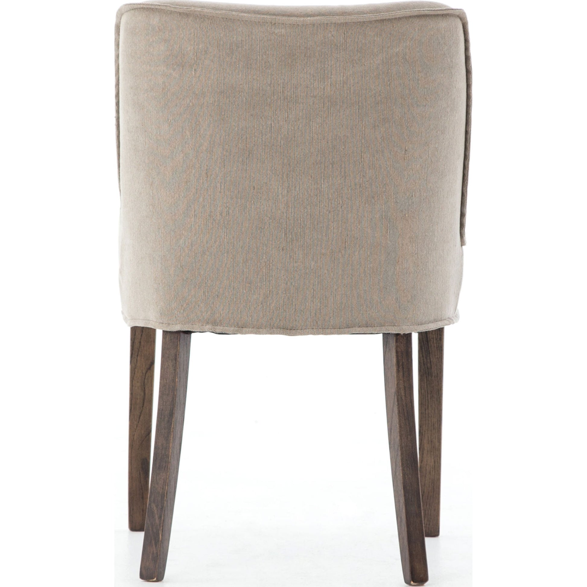 Aria Dining Chair by Four Hands in sienna chestnut, warm nettlewood and sienna chestnut. Made from top grain leather, solid nettlewood, 100% polyester in a modern style.