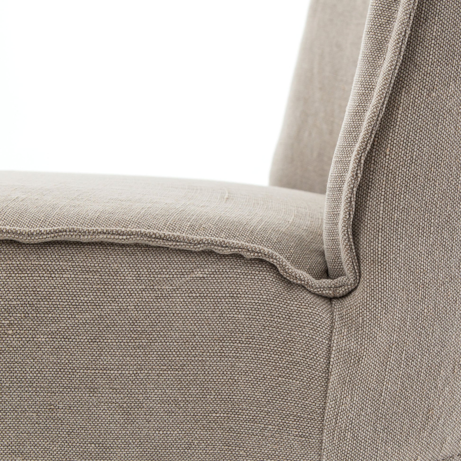 Aria Dining Chair by Four Hands in sienna chestnut, warm nettlewood and sienna chestnut. Made from top grain leather, solid nettlewood, 100% polyester in a modern style.