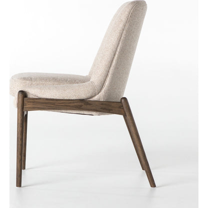 Braden Dining Chair by Four Hands in light camel, warm oak. Made from 100% polyester, solid oak in a modern style.