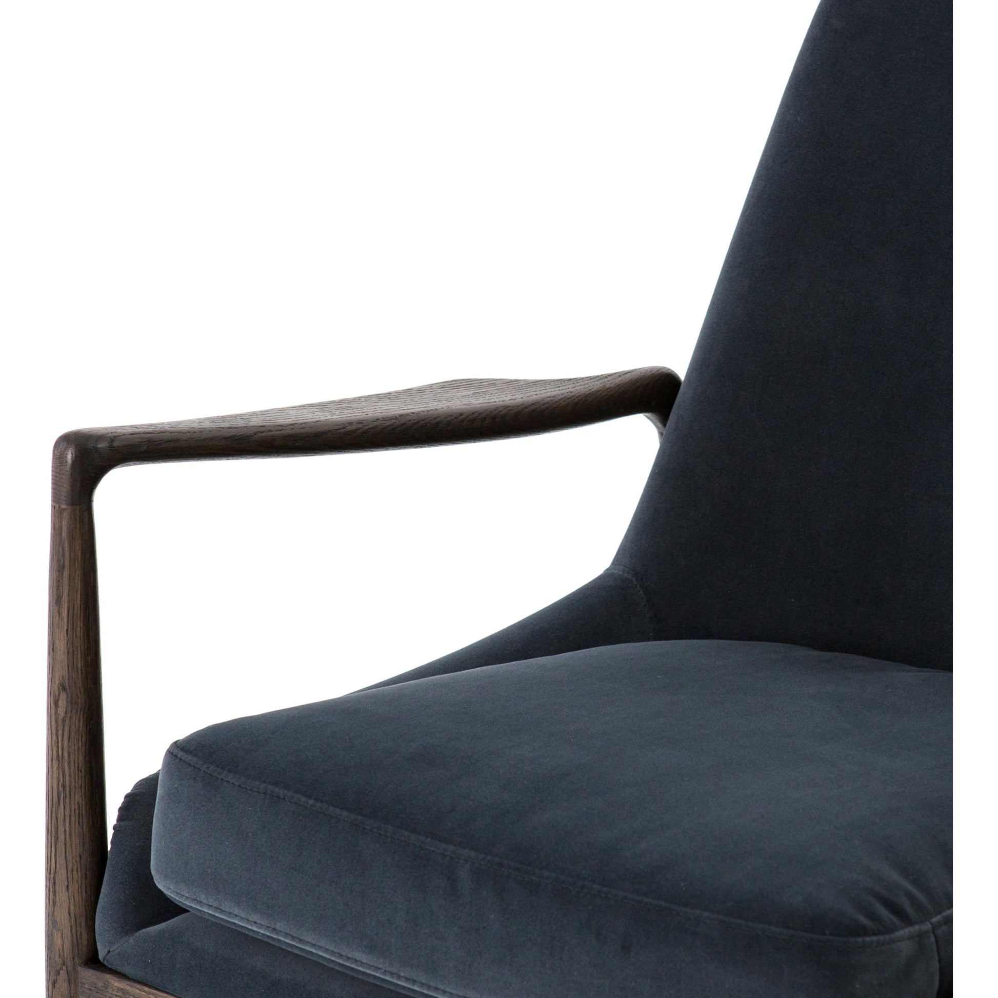Braden Chair by Four Hands. Made from top grain leather, solid oak, 100% polyester in a modern style.
