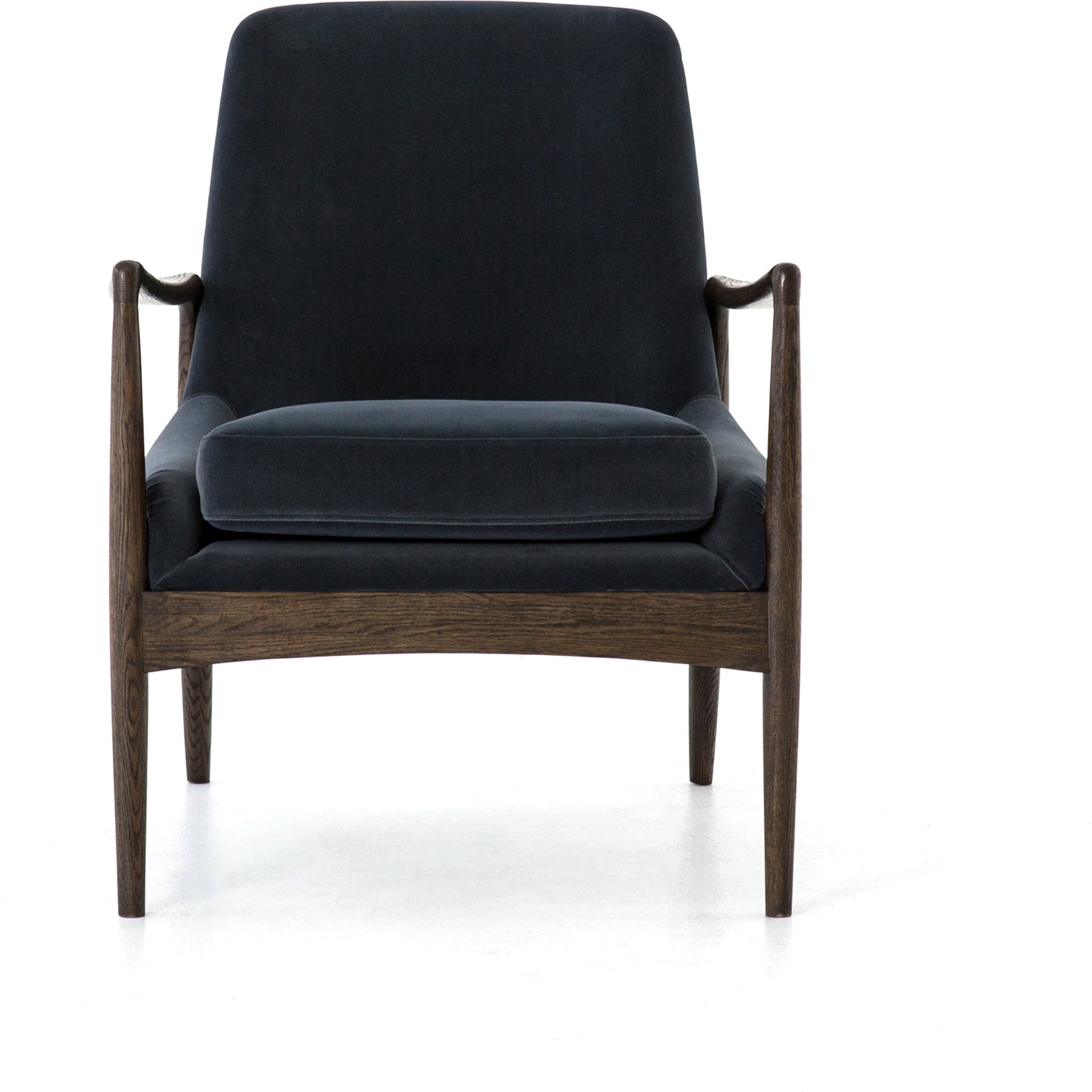 Braden Chair by Four Hands. Made from top grain leather, solid oak, 100% polyester in a modern style.