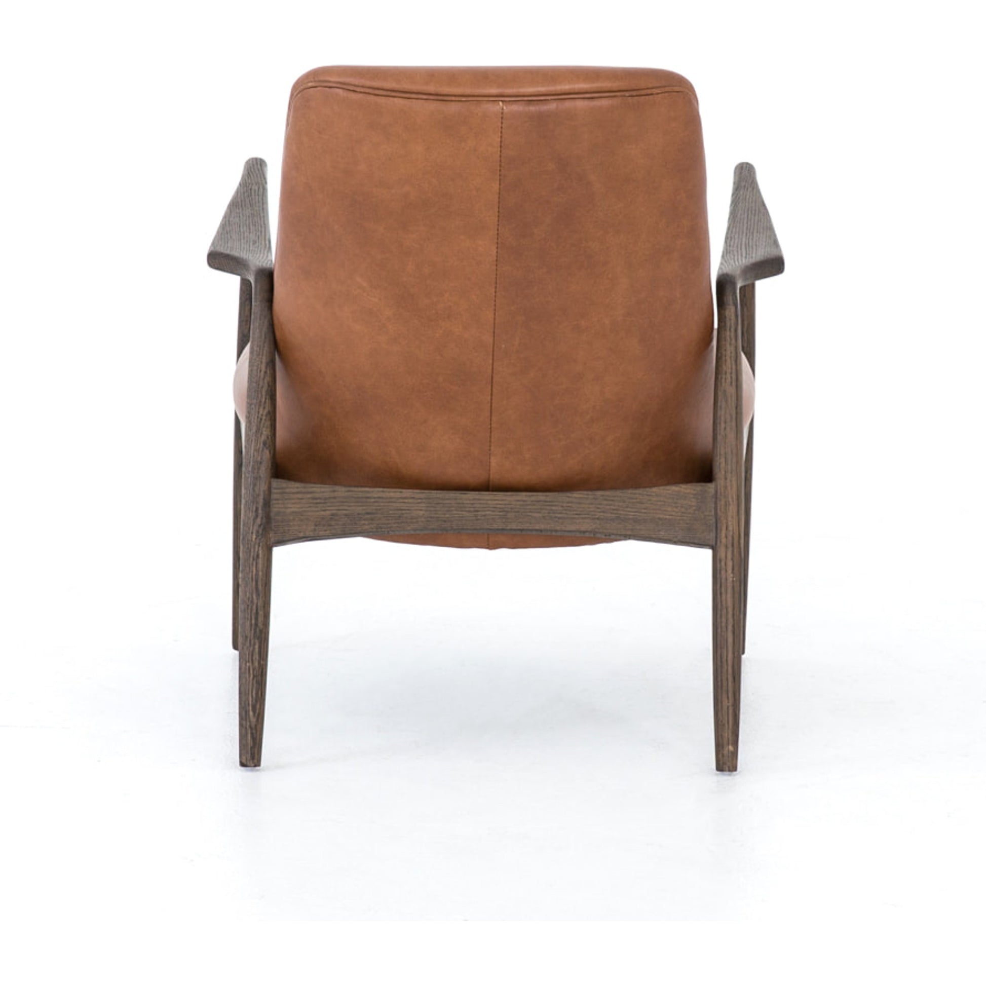 Braden Chair by Four Hands. Made from top grain leather, solid oak, 100% polyester in a modern style.