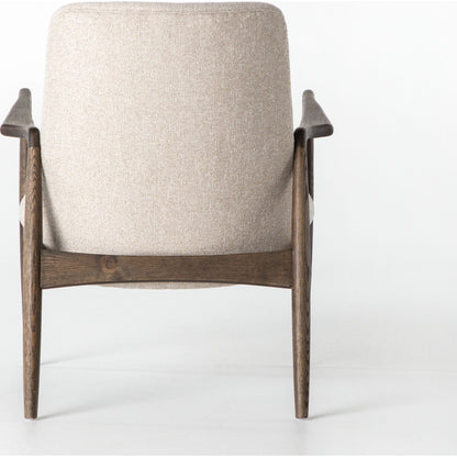 Braden Chair by Four Hands. Made from top grain leather, solid oak, 100% polyester in a modern style.