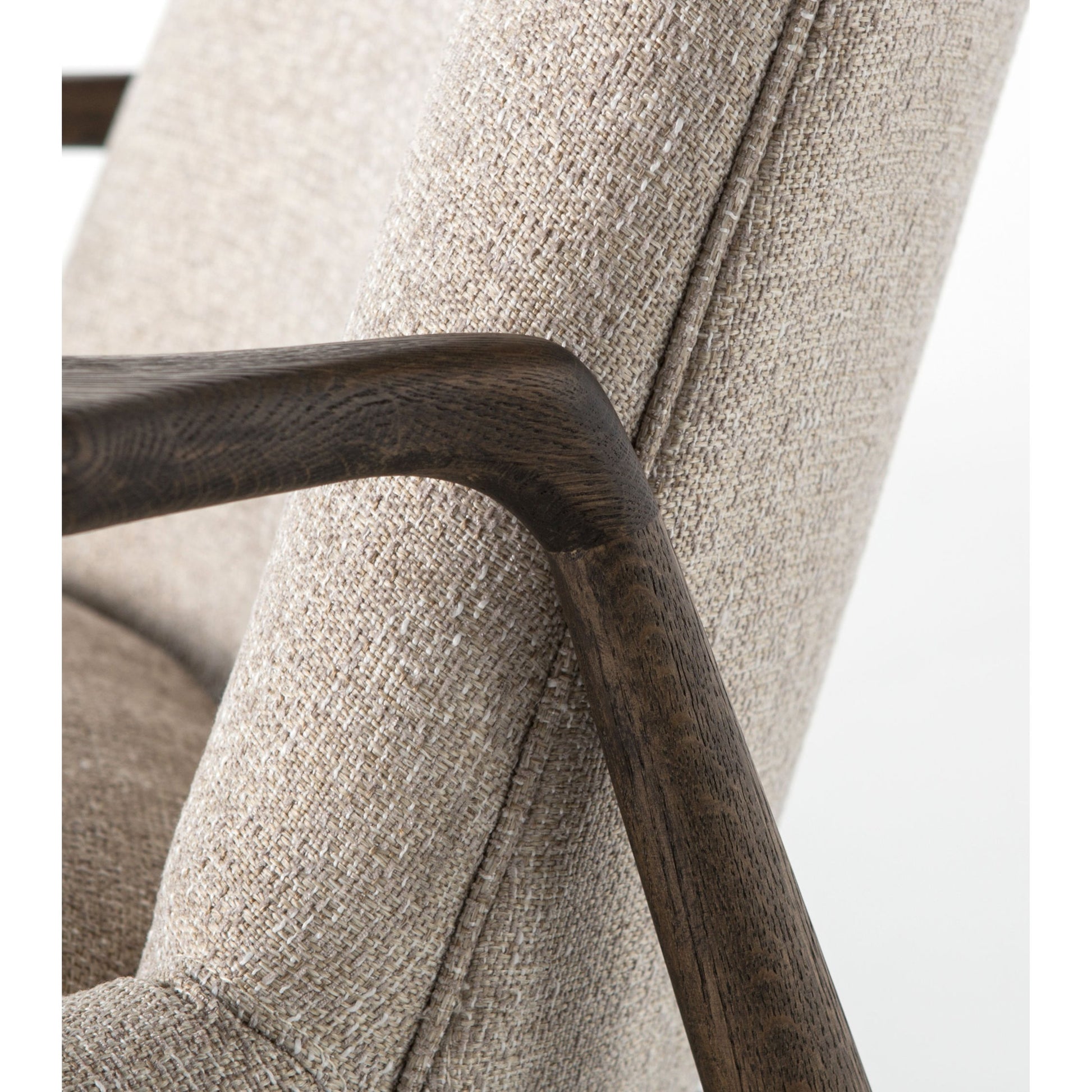 Braden Chair by Four Hands. Made from top grain leather, solid oak, 100% polyester in a modern style.