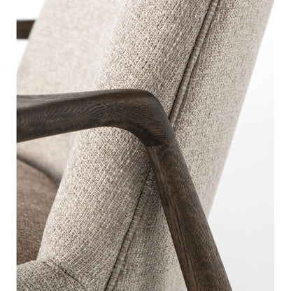 Braden Chair by Four Hands. Made from top grain leather, solid oak, 100% polyester in a modern style.
